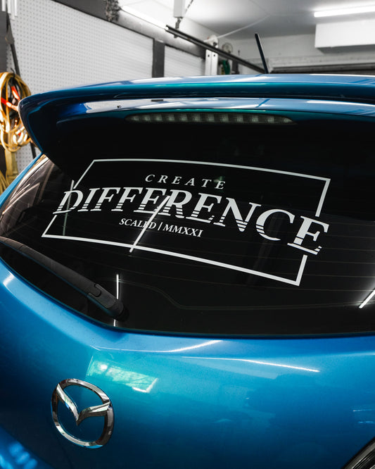 CREATE DIFFERENCE REAR WINDOW BANNER