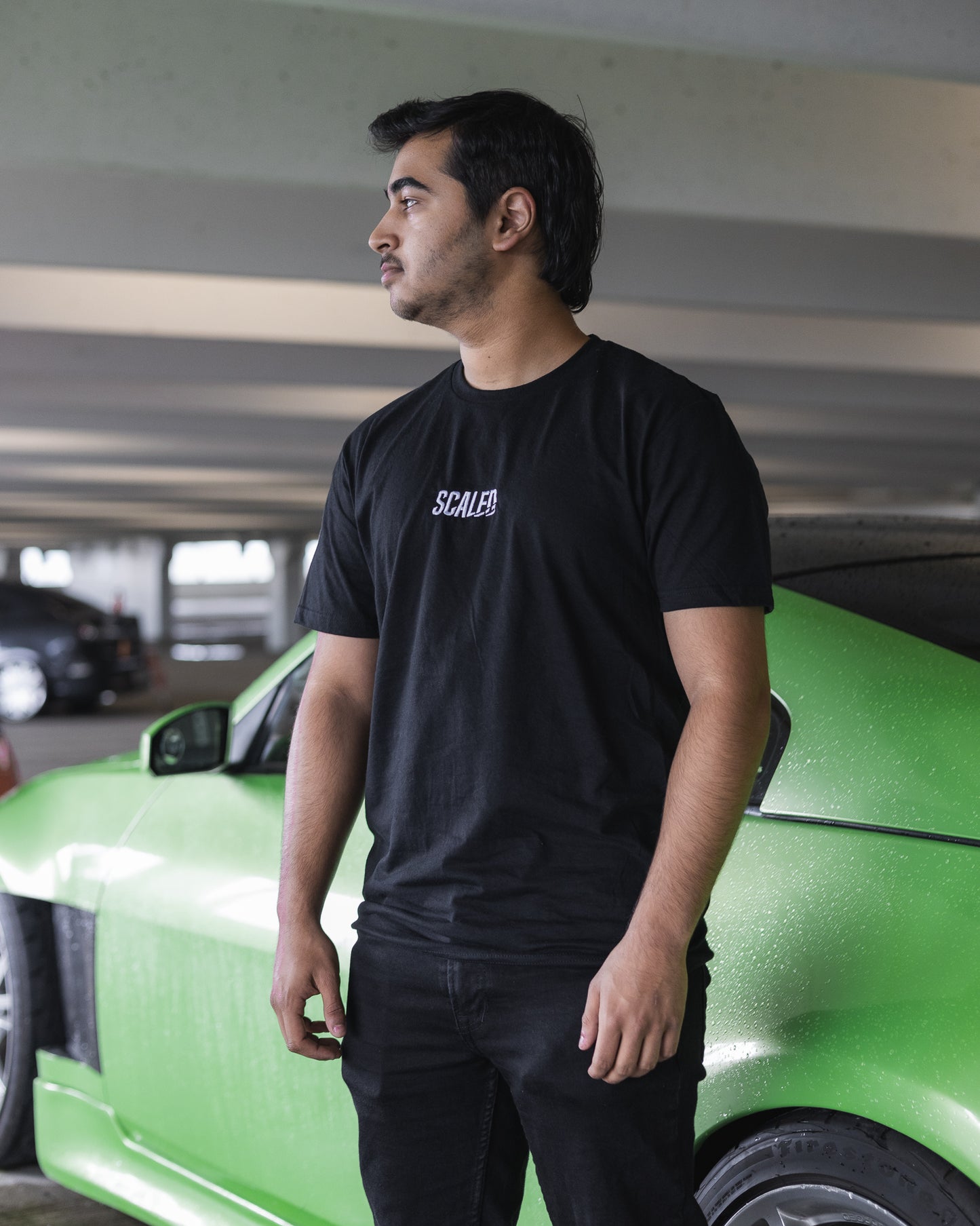 SCALED SIGNATURE TSHIRT BLACK