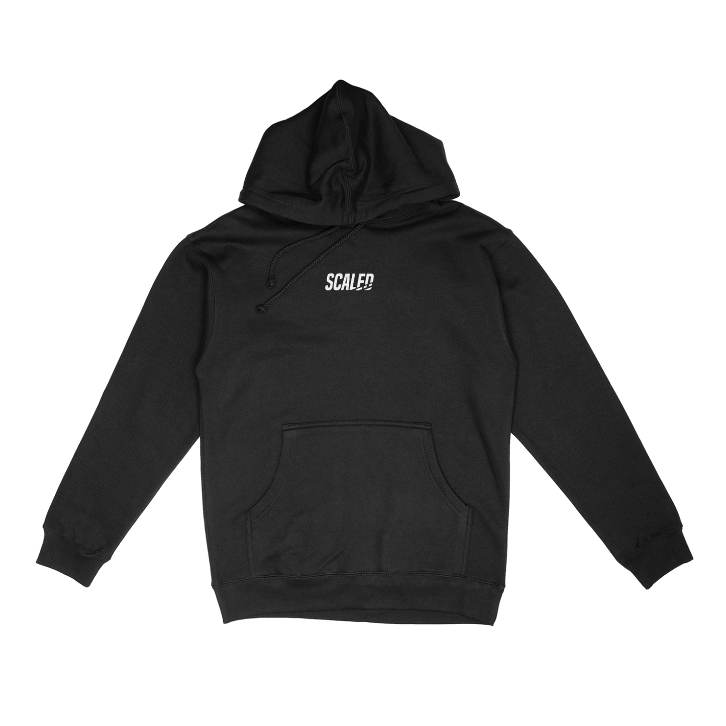 SCALED SIGNATURE HOODIE BLACK