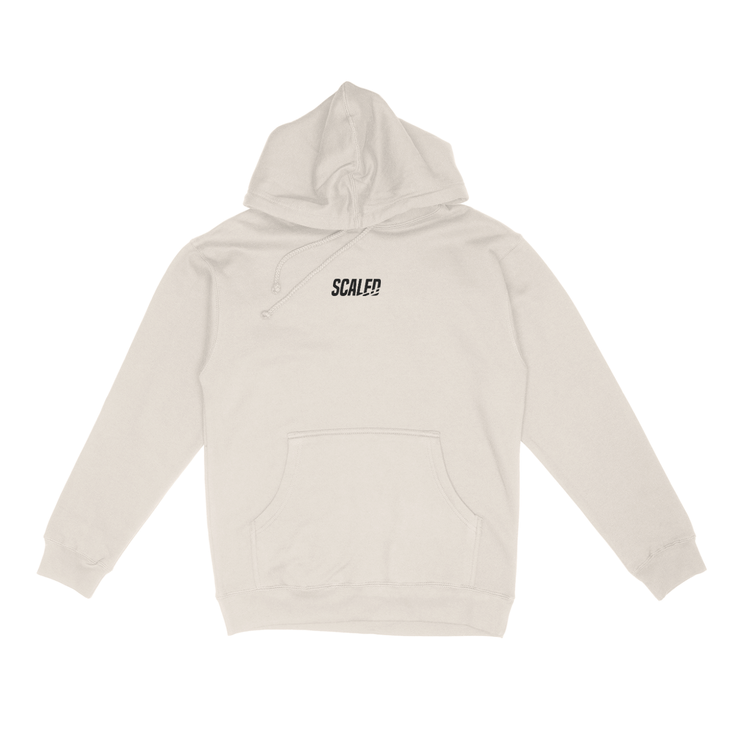 SCALED SIGNATURE HOODIE CREAM