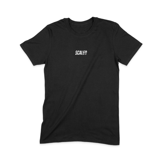 SCALED SIGNATURE TSHIRT BLACK